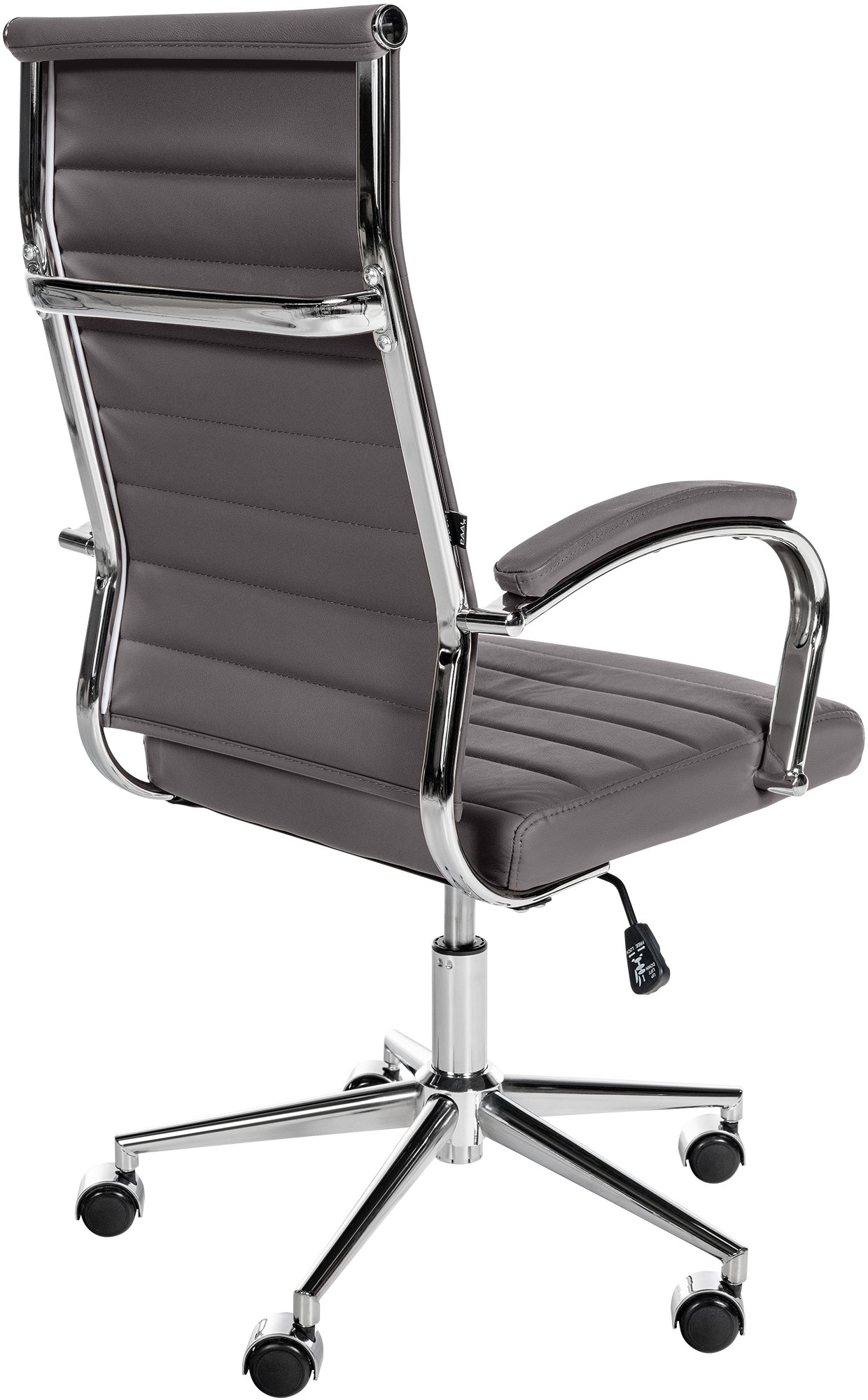 Silla de oficina Mollis de cuero auténtico