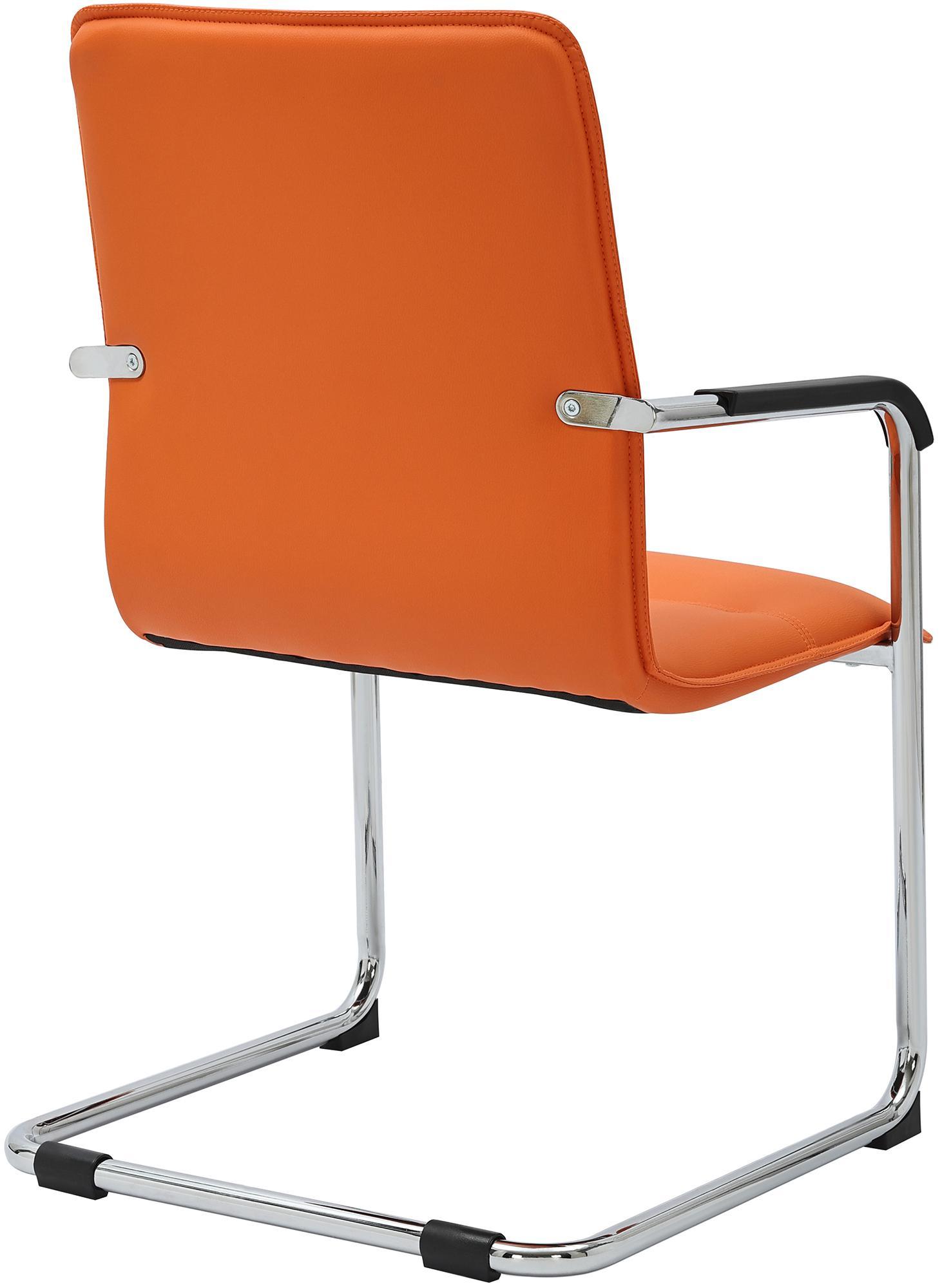 Silla voladiza Seattle de piel sintetica