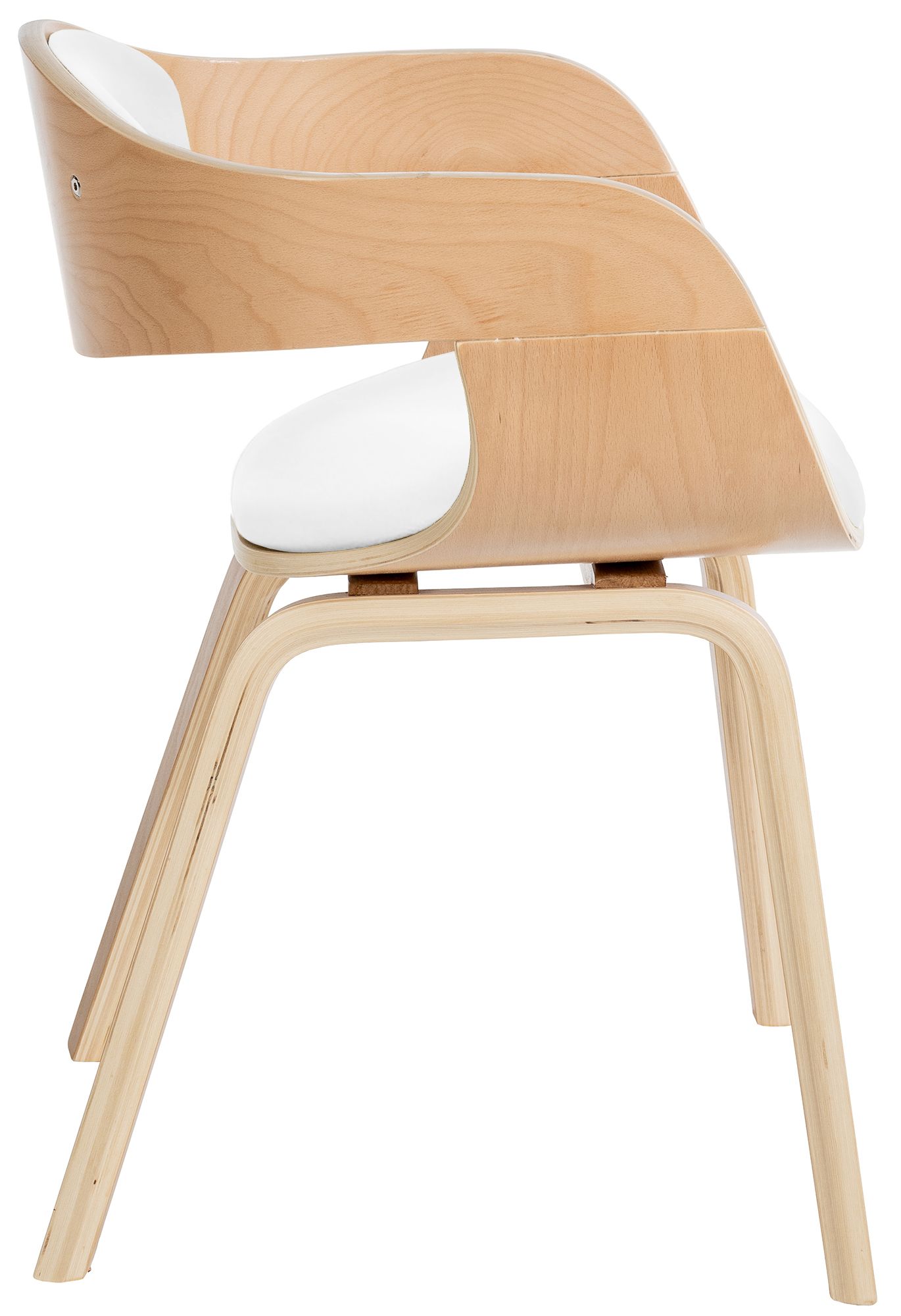 Set de 2 sillas de salón Kingston en polipiel