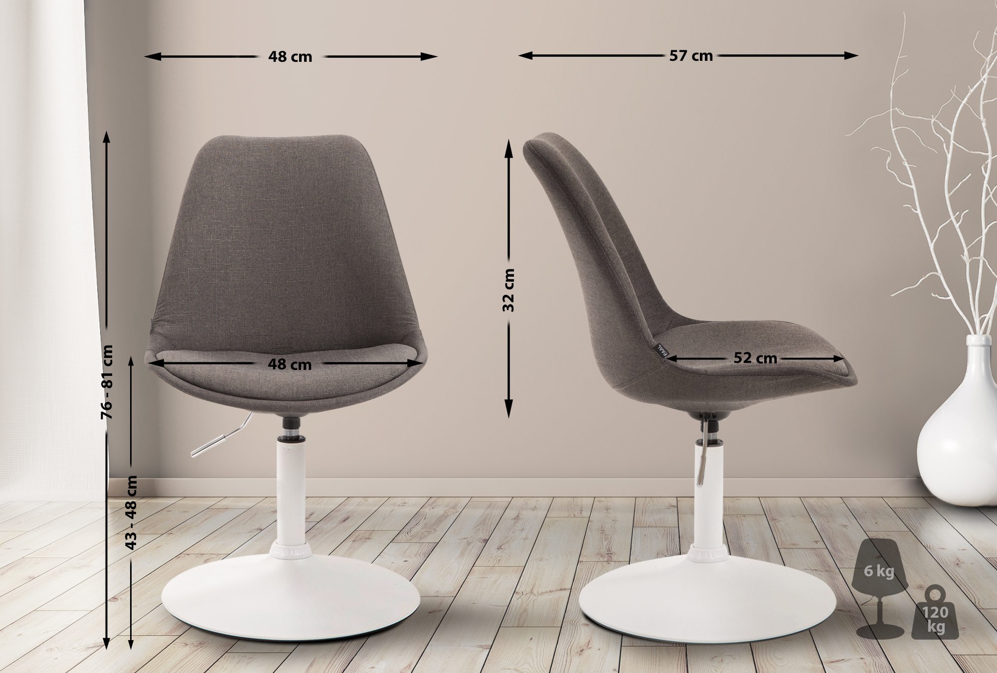 Silla De Comedor Maverick En Tela