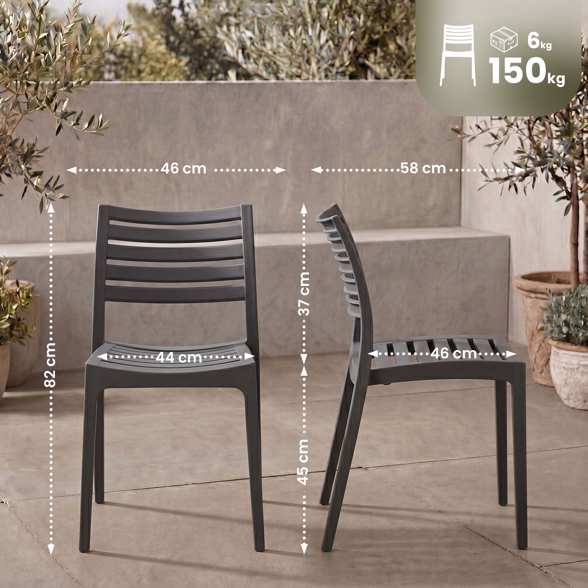 Silla de jardín Arkon
