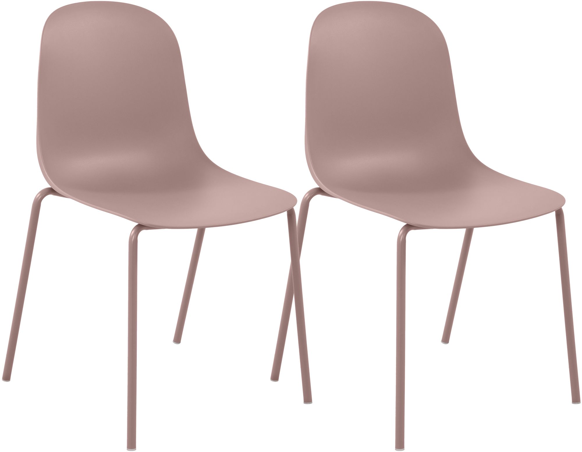 Set de 2 sillas apilables Hardin