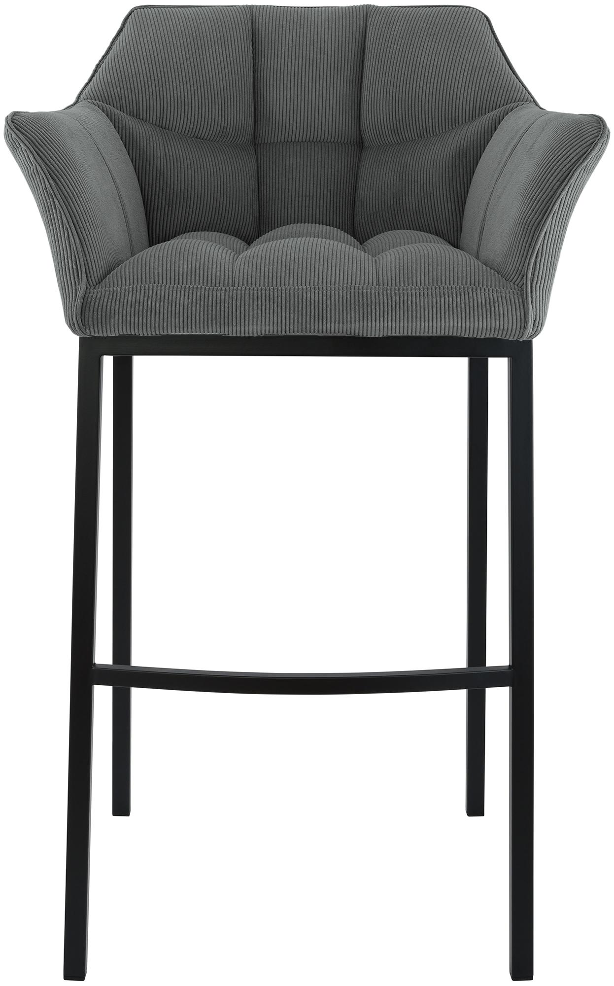 Taburete de bar Damaso Cord con base de cuatro patas