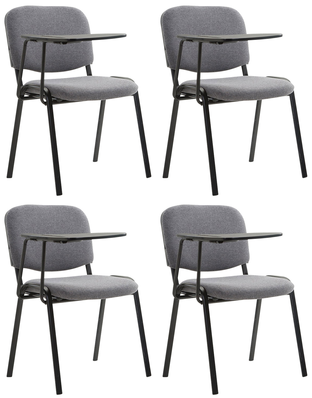 Juego de 4 sillas Ken en tela con mesa plegable