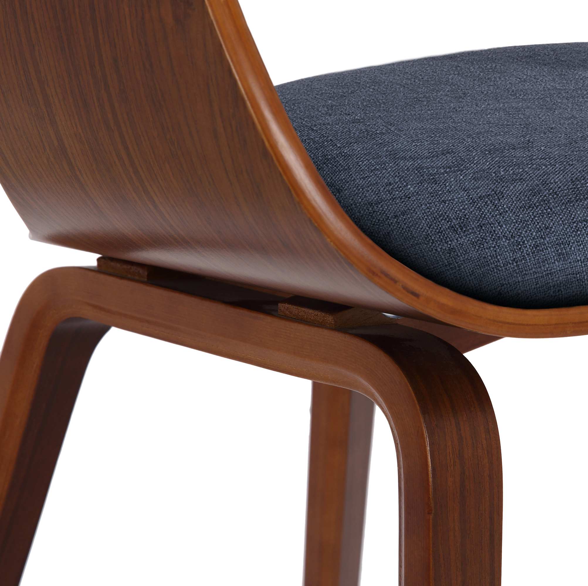 Set de 2 sillas de comedor Kingston de tela y madera
