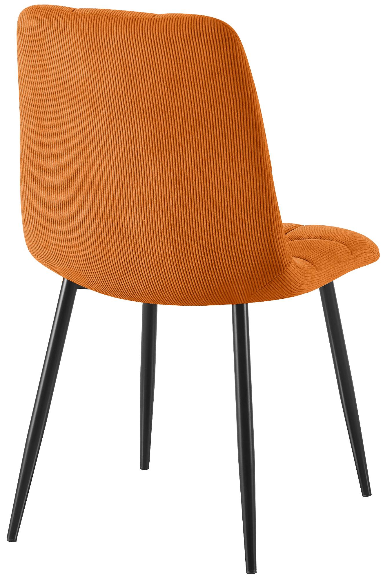 Set de 2 sillas de comedor Antibes de pana