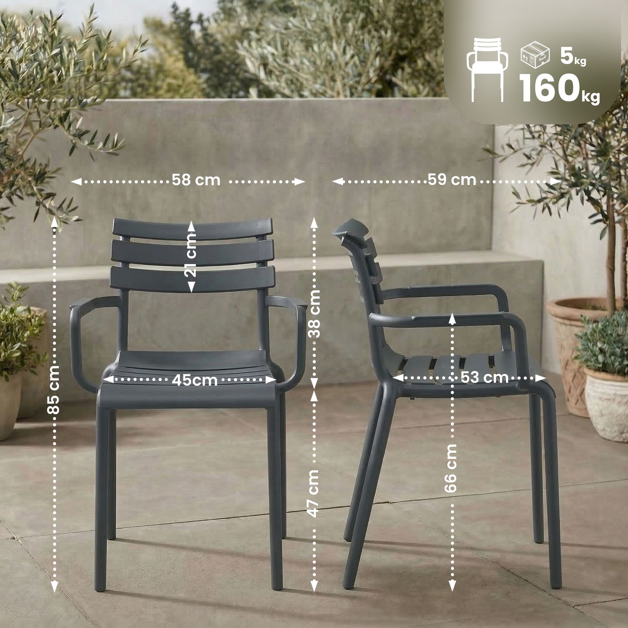 Silla de jardin Paris