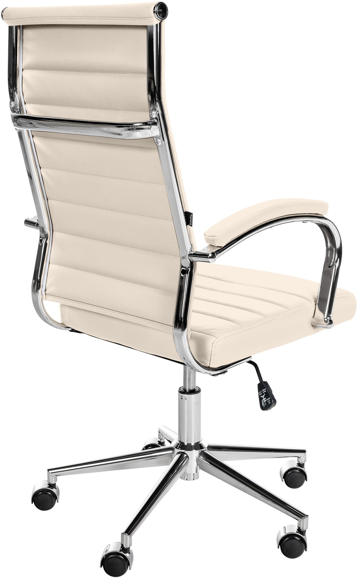 Silla de oficina Mollis de cuero auténtico