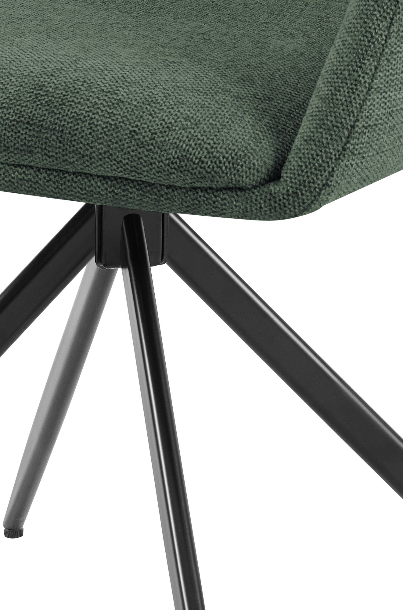 Silla de comedor Olema tapizada en tela
