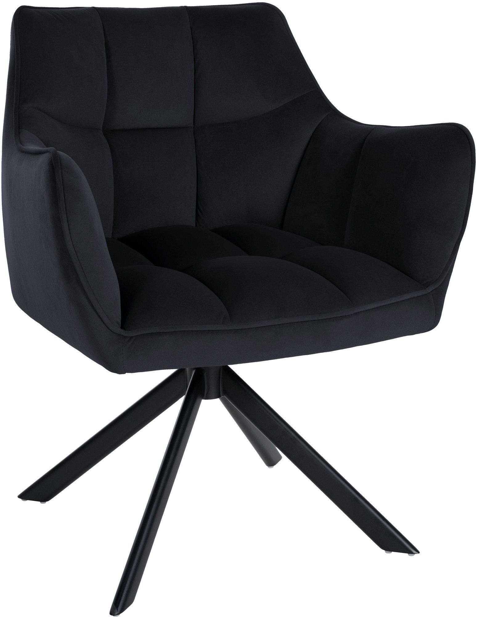 Silla de comedor Swing en terciopelo