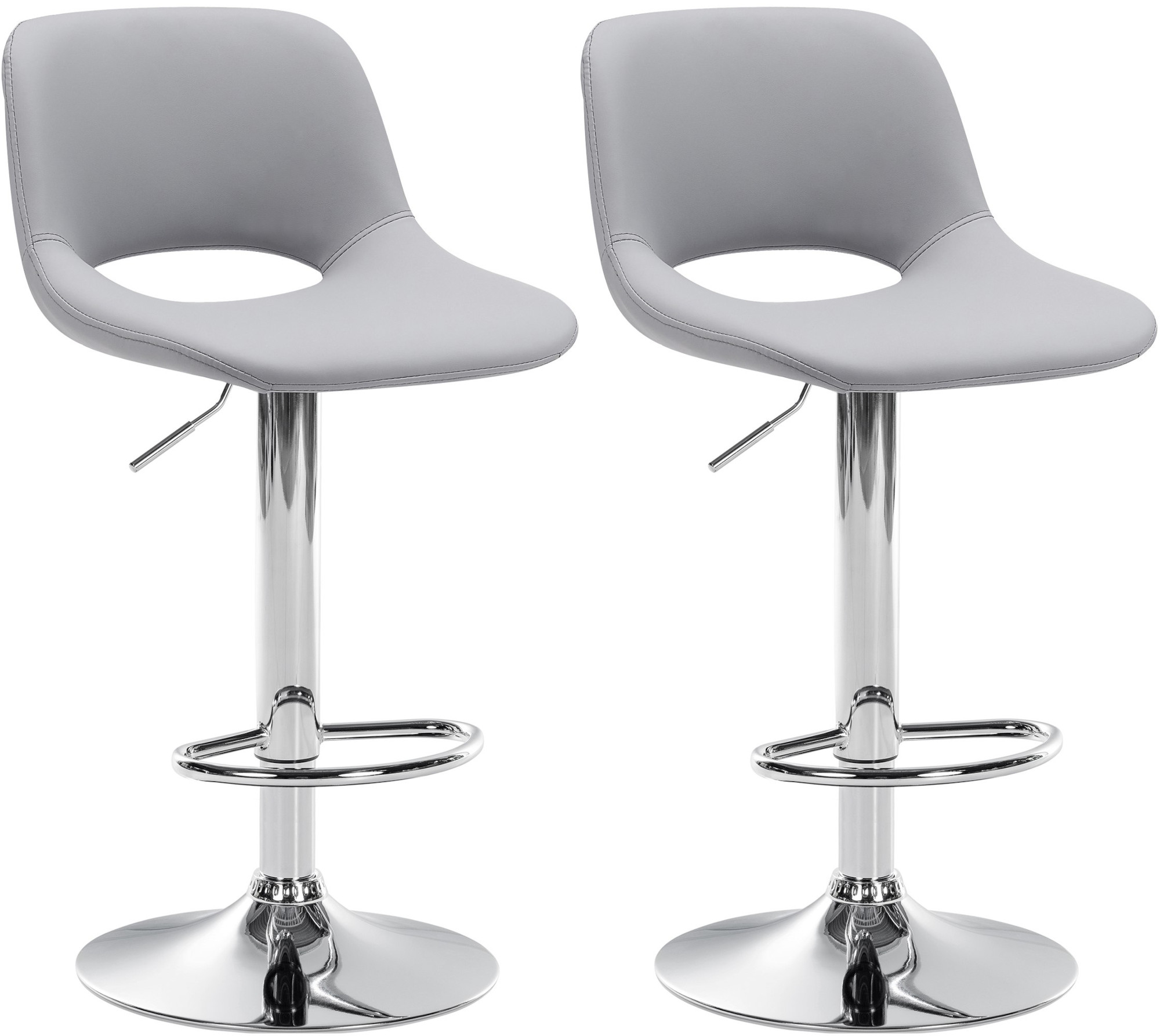 Set de 2 Taburetes de bar Camden En Polipiel