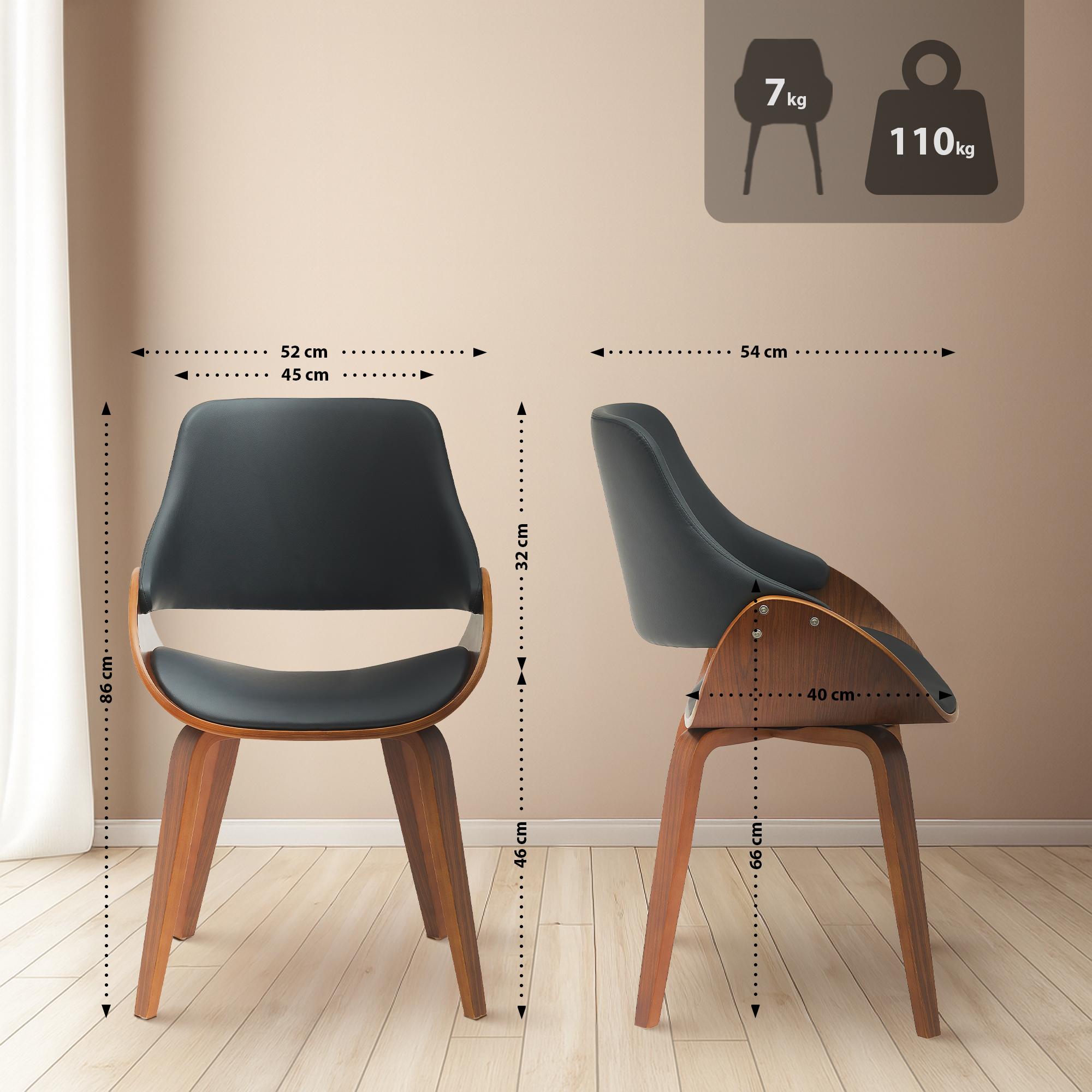 Conjunto de 2 Sillas de Comedor Vangale