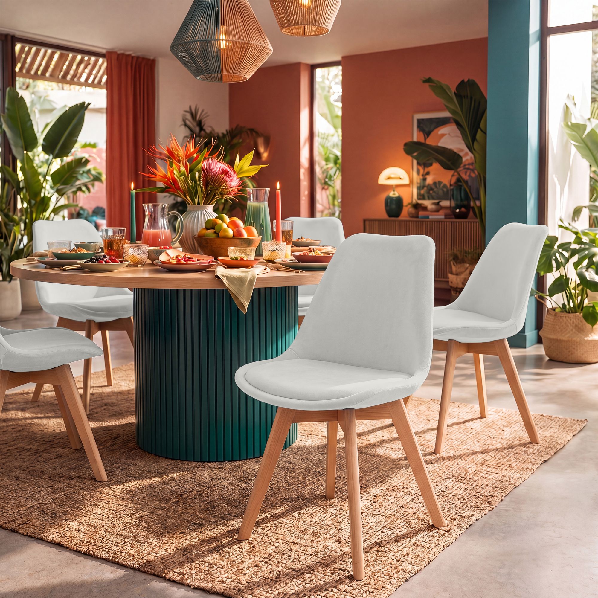 Silla de comedor Linares elegante, cómoda y fácil de limpiar Ideal para tu hogar