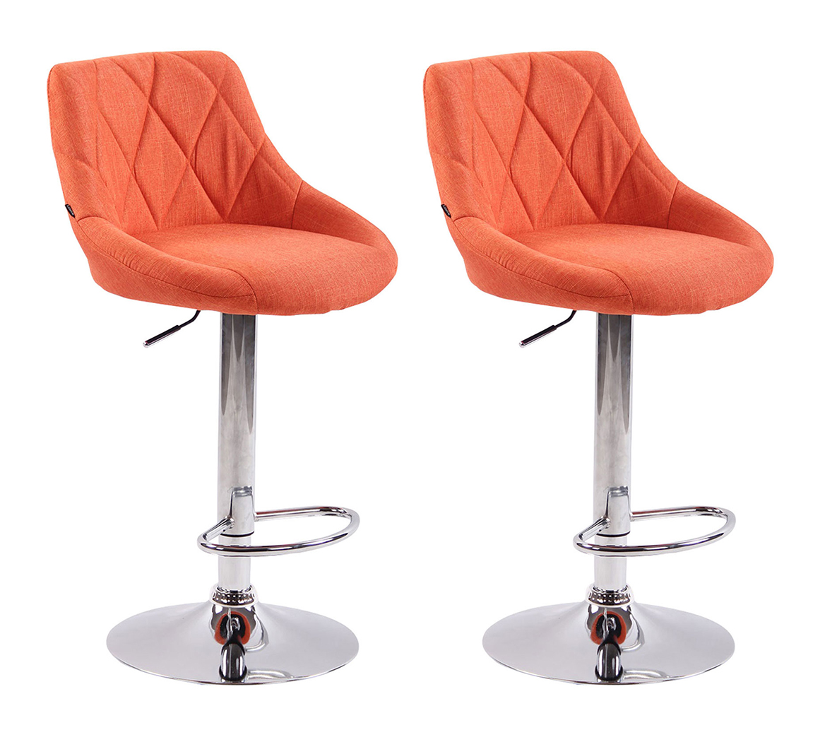 Set De 2 Taburetes Lazio Tapizados En Tela