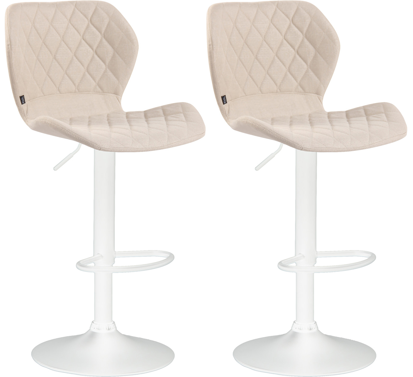 Set De 2 Taburetes Cork Tapizados En Tela