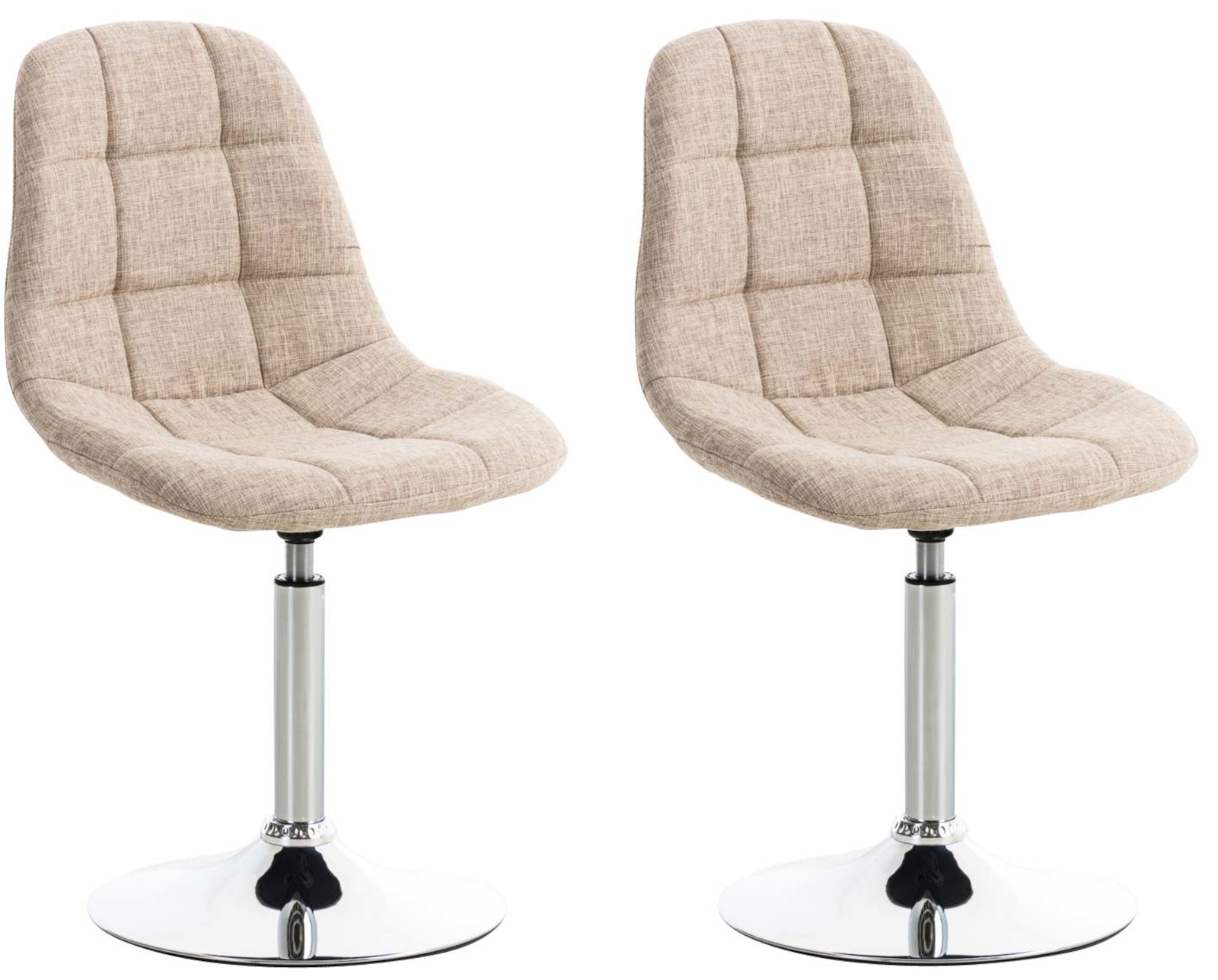 Set de 2 sillas Lounge Emil en tela