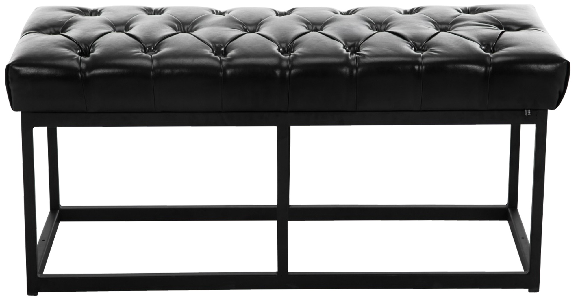 Taburete Pie de Cama Amun Con Base en Negro