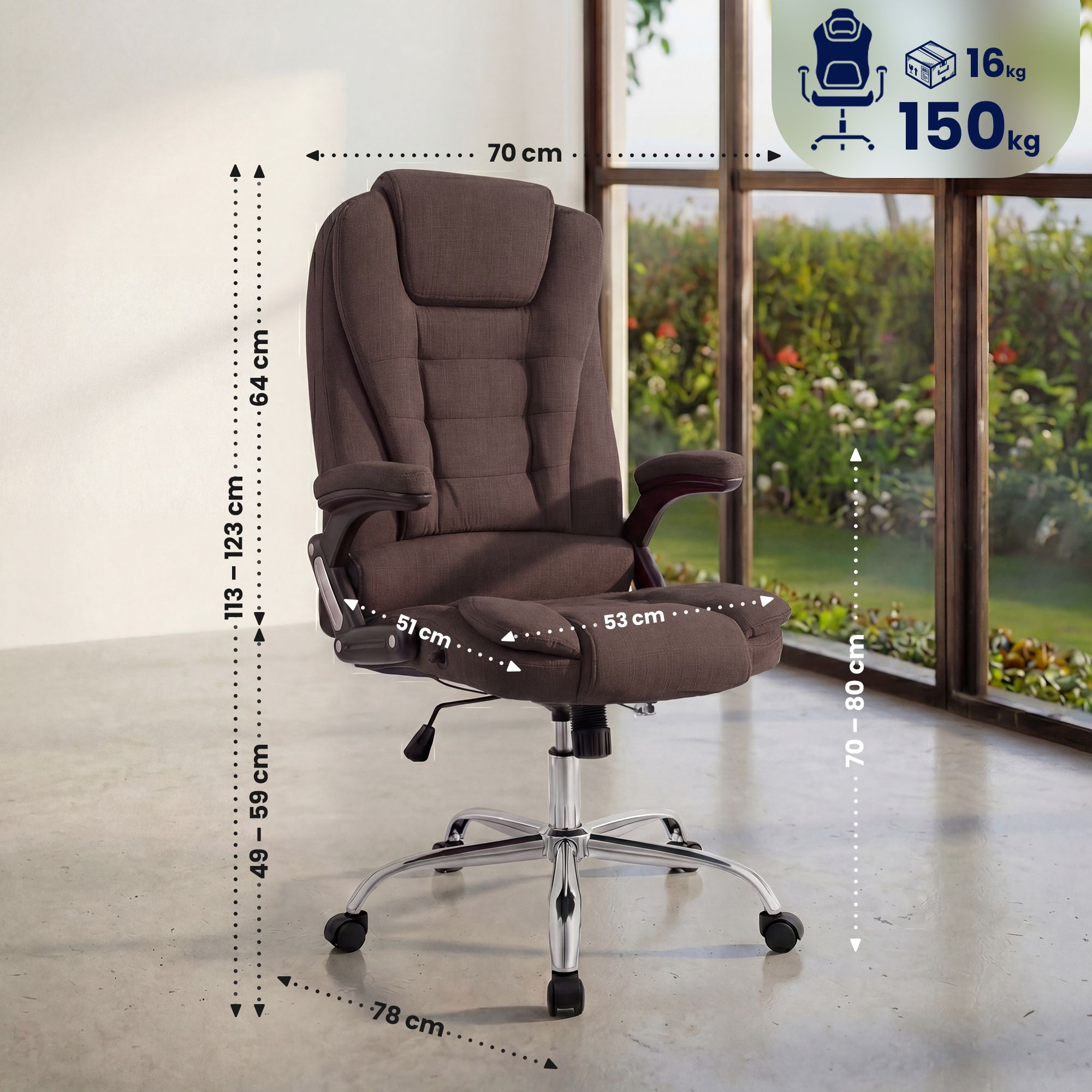 Silla de Oficina Thor de Tela