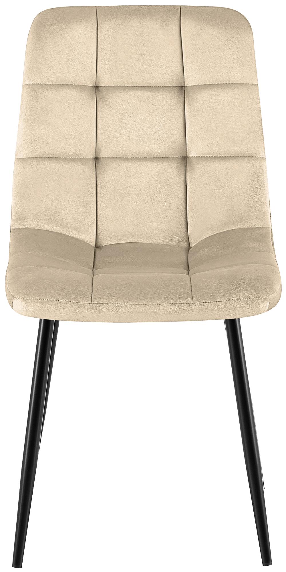 Silla de comedor Antibes tapizada en terciopelo