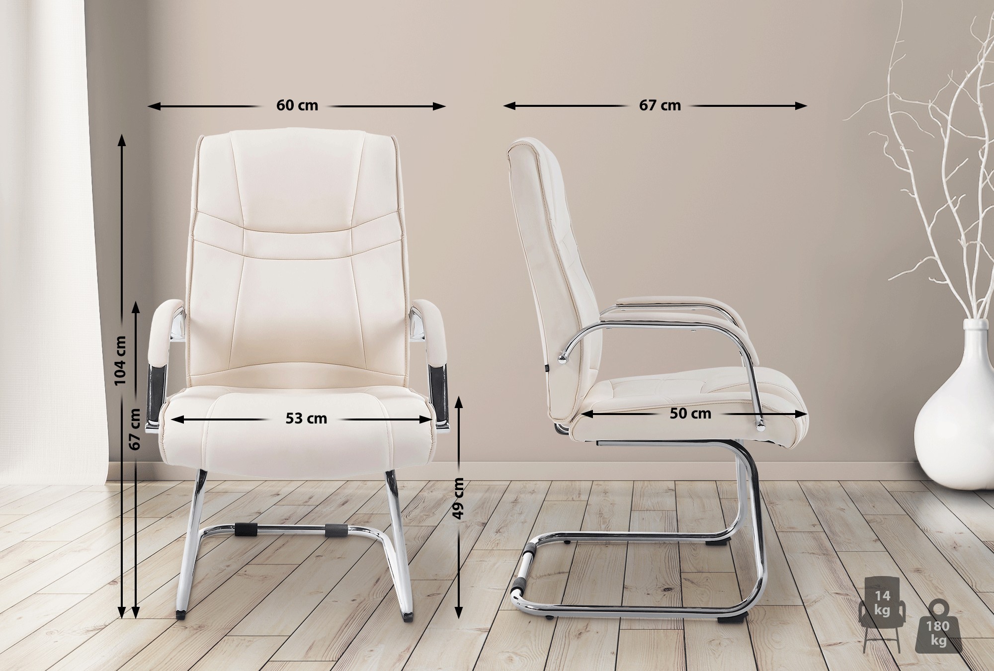 Silla Cantiléver XXL Attila