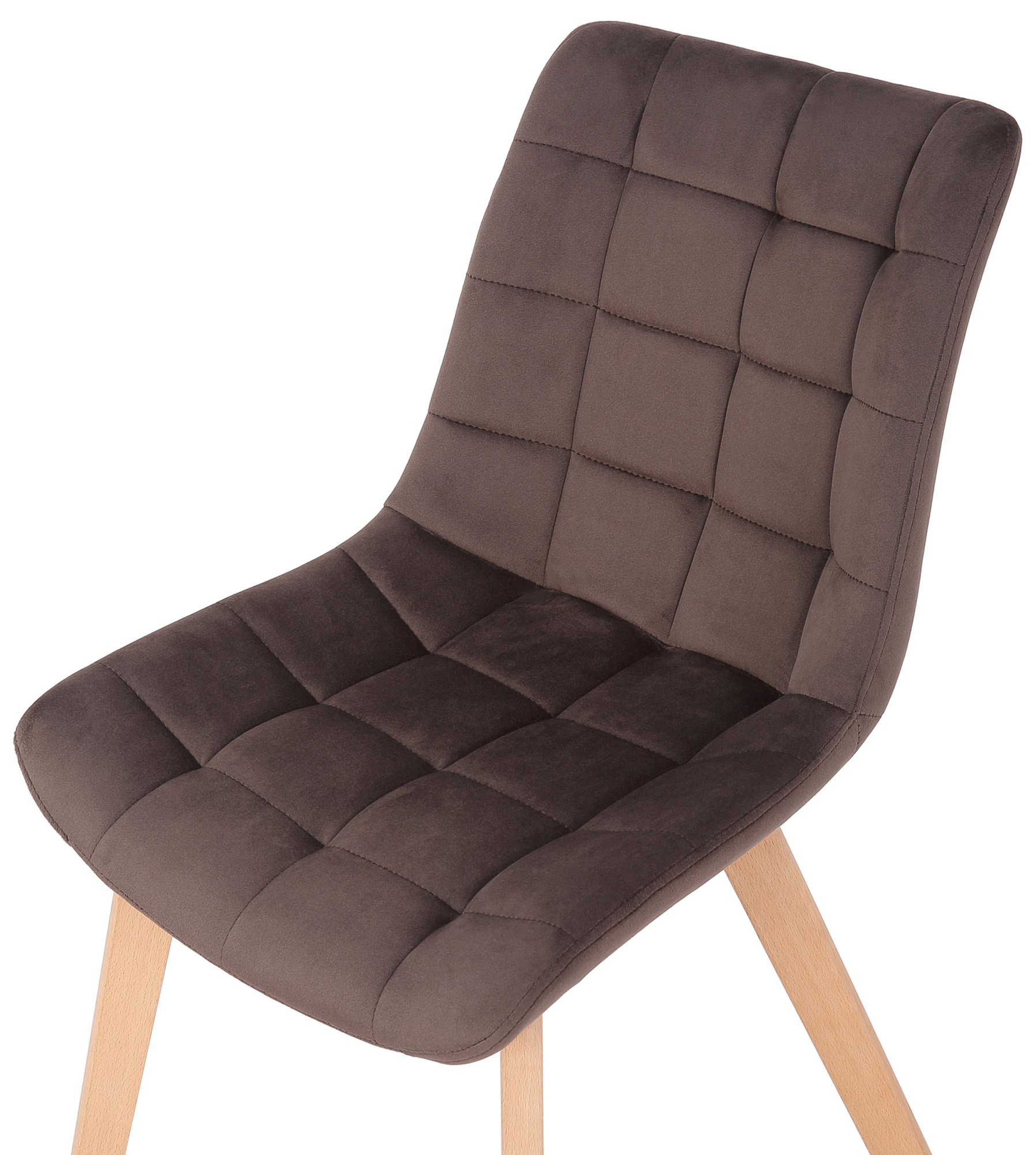 Silla de comedor Passaic en terciopelo