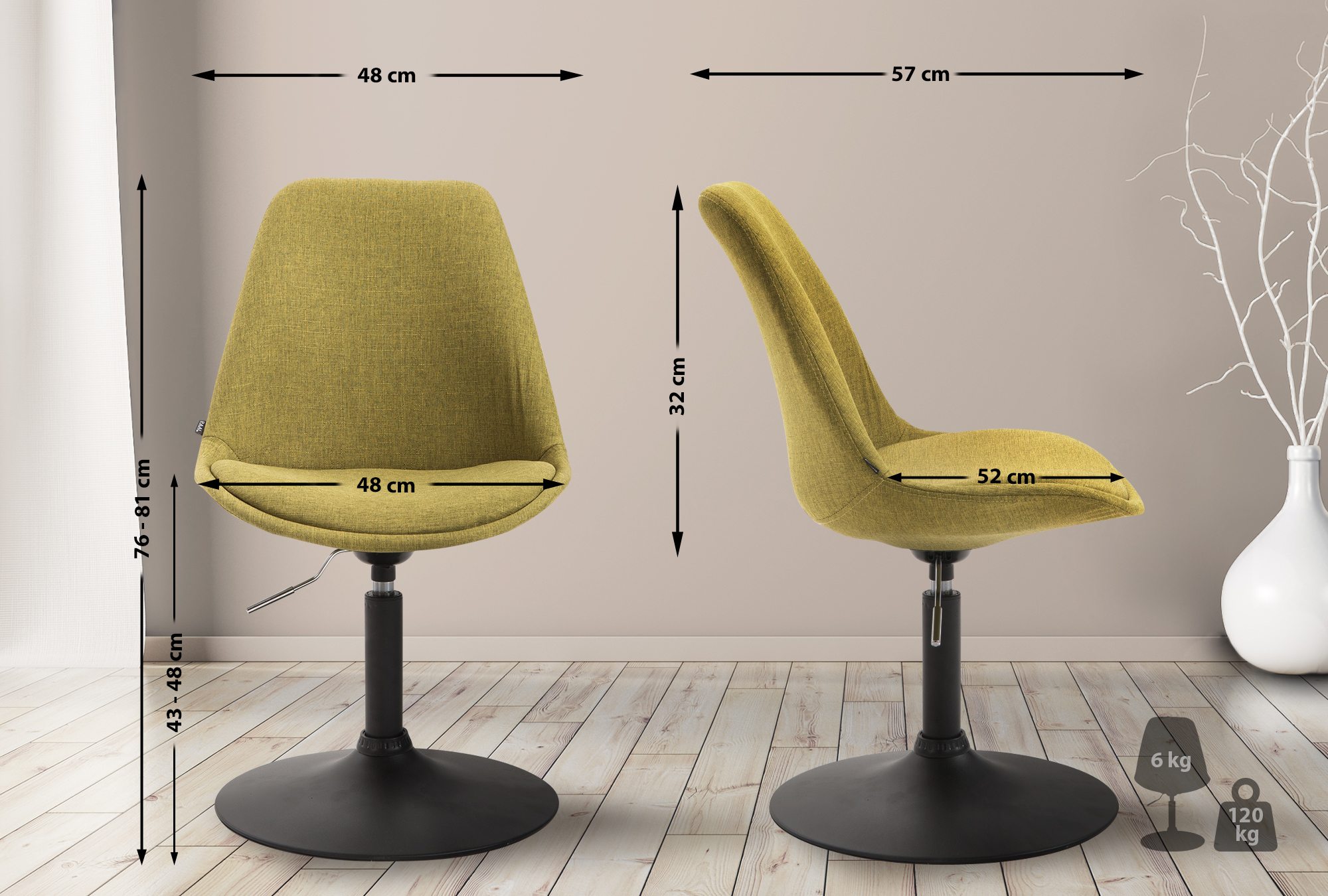 Silla De Comedor Maverick En Tela