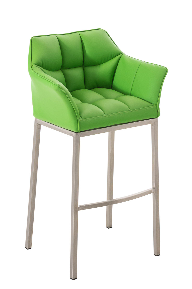 Taburete de bar Damaso cuero sintético con base de cuatro patas