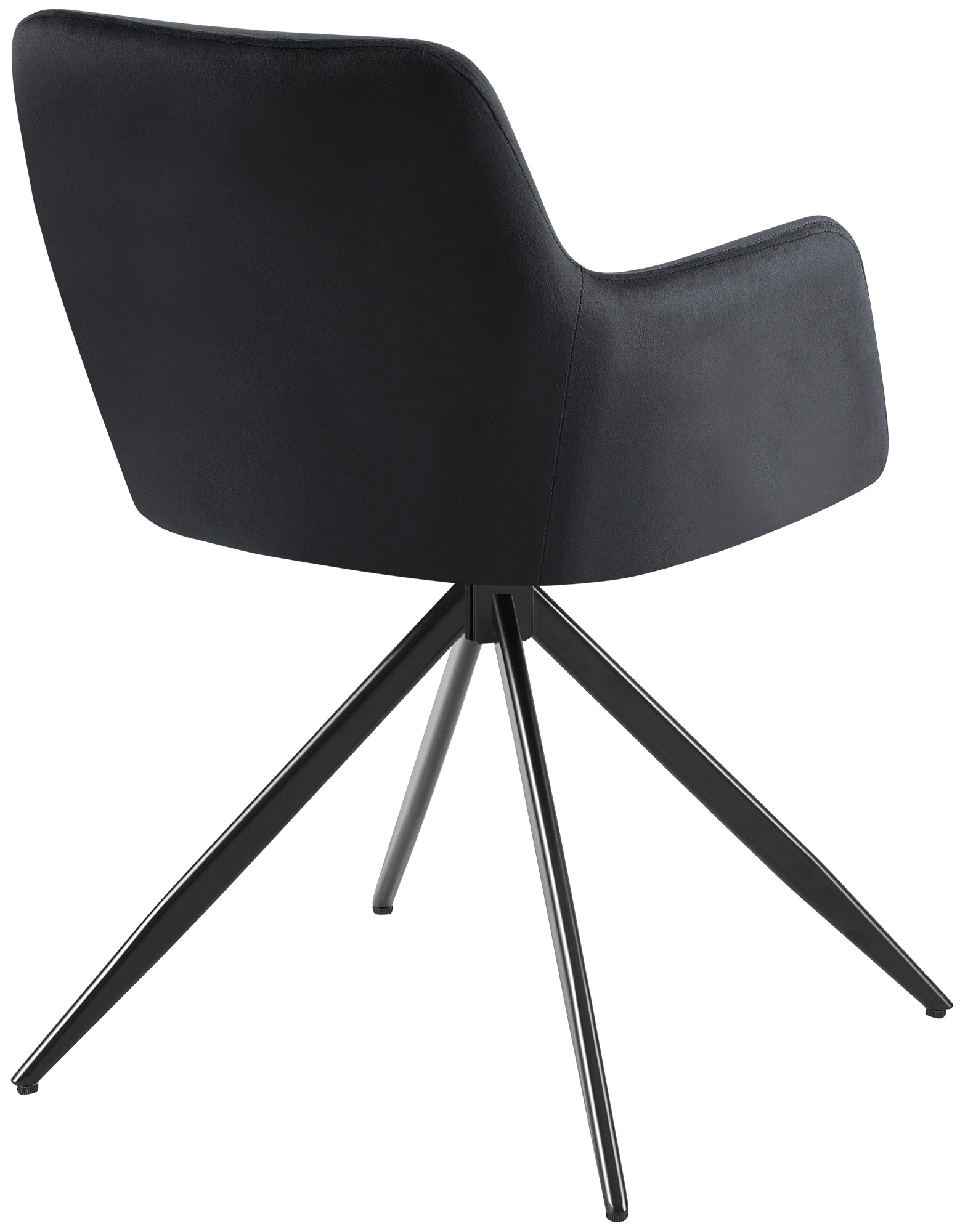 Silla de comedor Olema en terciopelo
