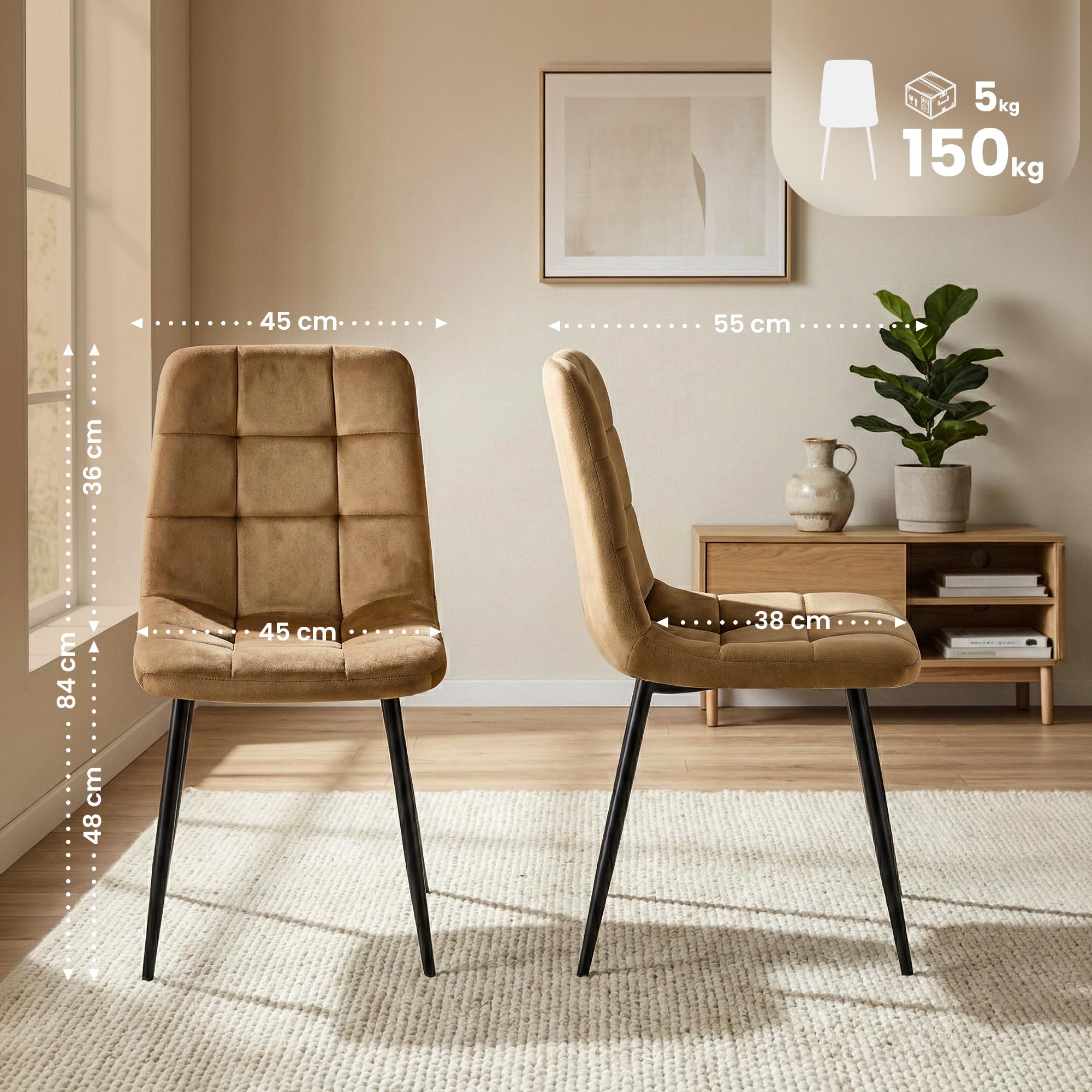 Juego de 4 sillas de comedor Antibes