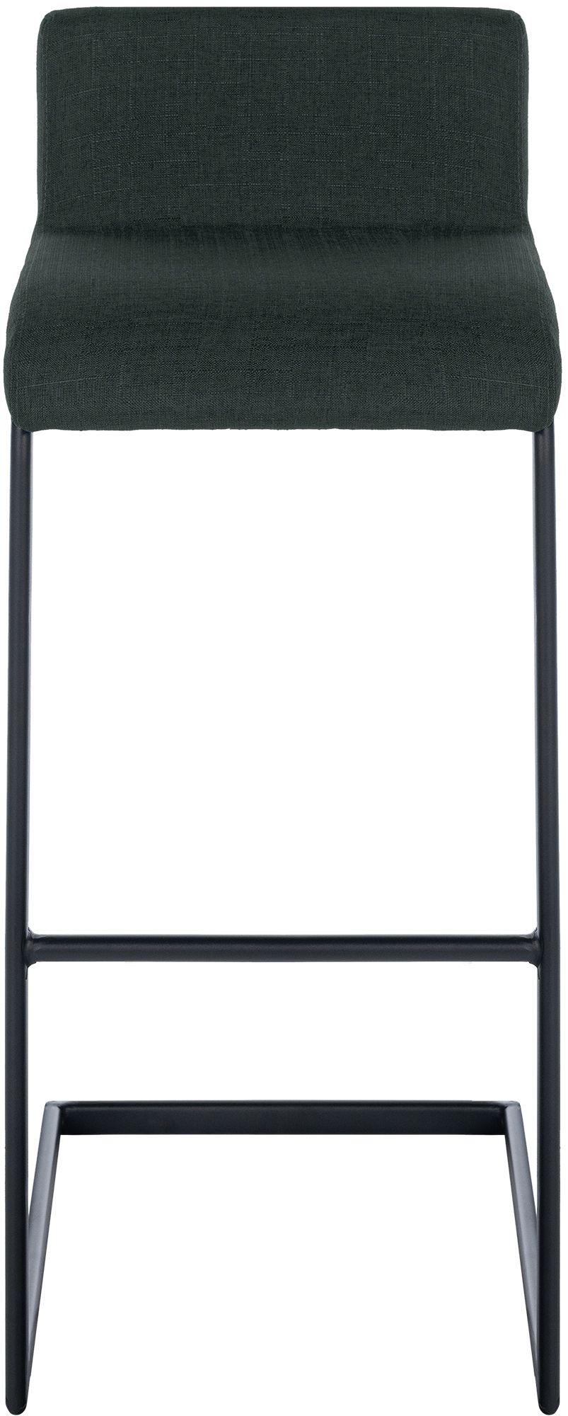 Set de 2 Taburetes de Bar Newport, Estructura de Metal Negro