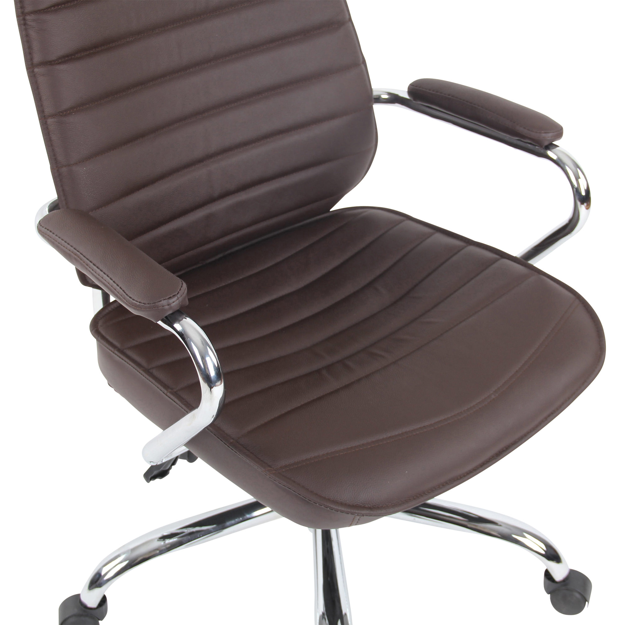 Silla de oficina Rako de cuero auténtico