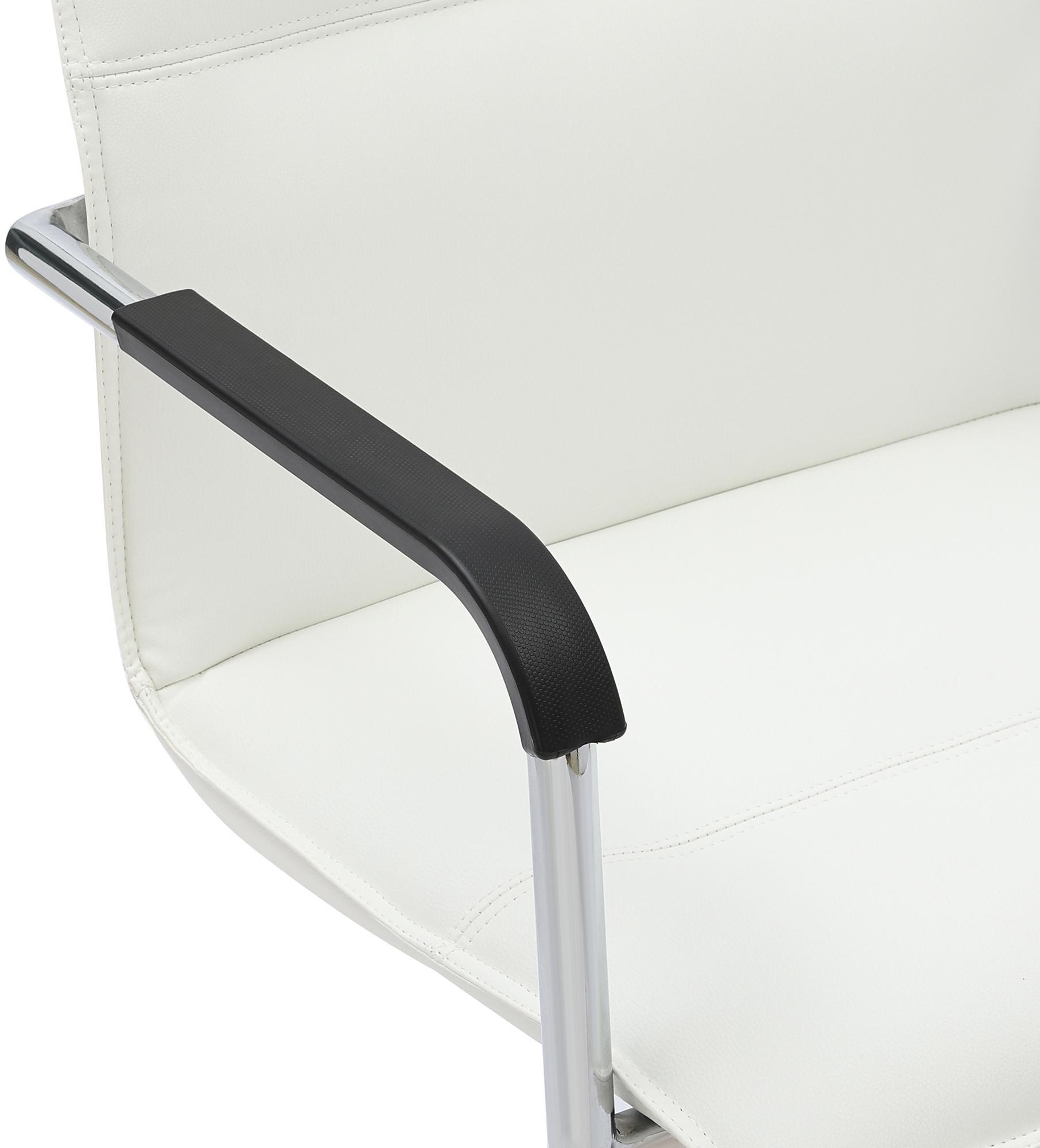 Silla voladiza Seattle de piel sintetica