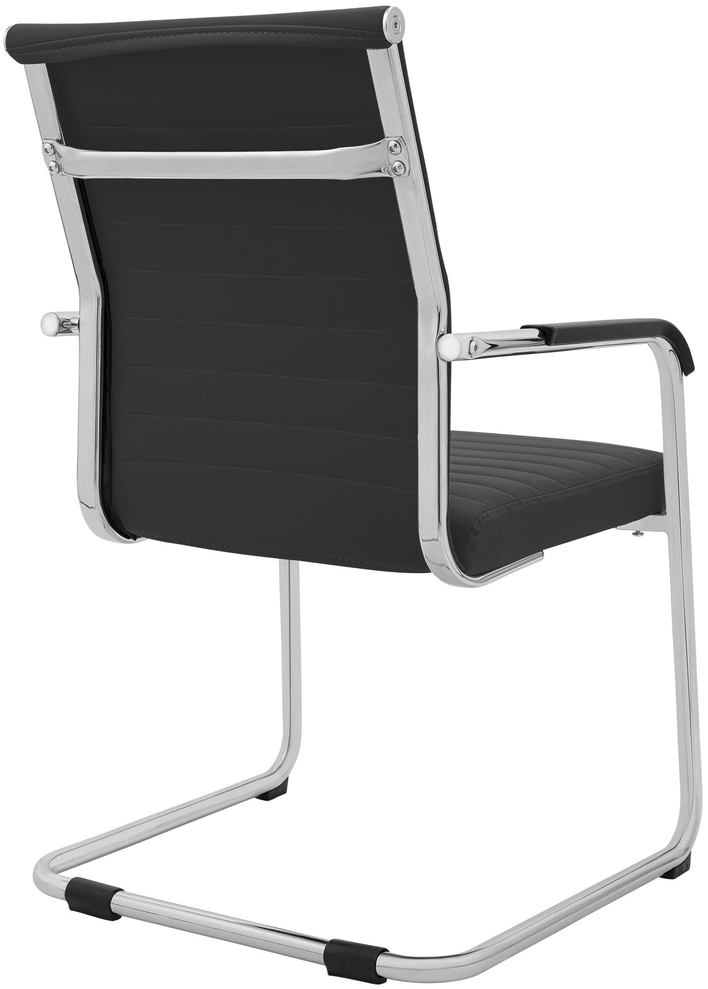 Silla cantilever Hakon en imitación de cuero elegante y cómoda para tu comedor o oficina