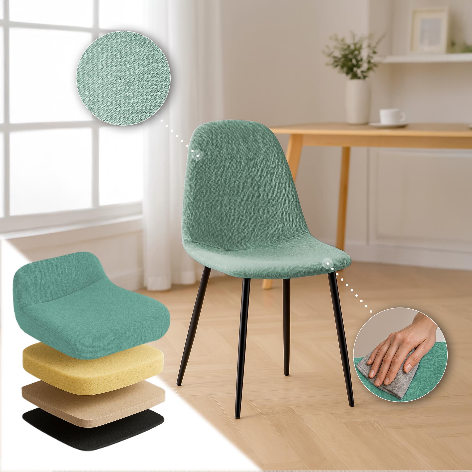 Conjunto de 4 sillas de comedor Napier