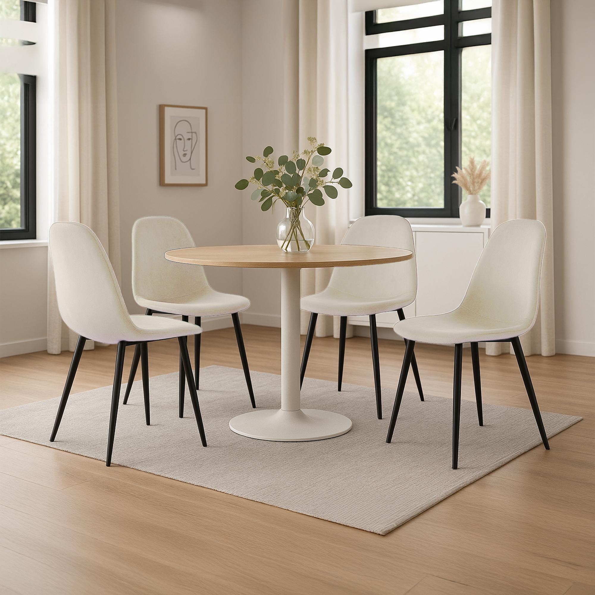 Conjunto de 4 sillas de comedor Napier