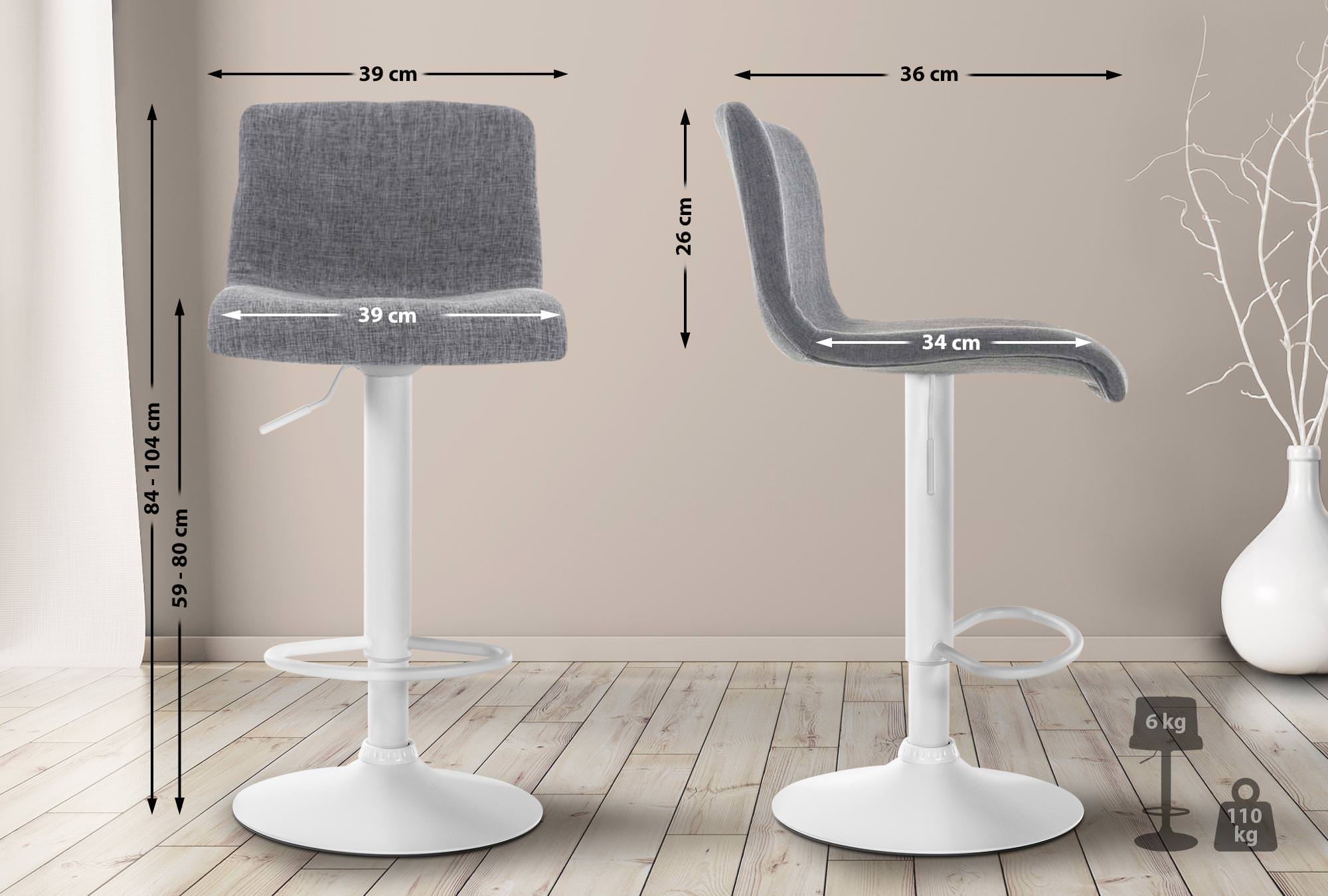 Taburete de Bar Hover en Tela