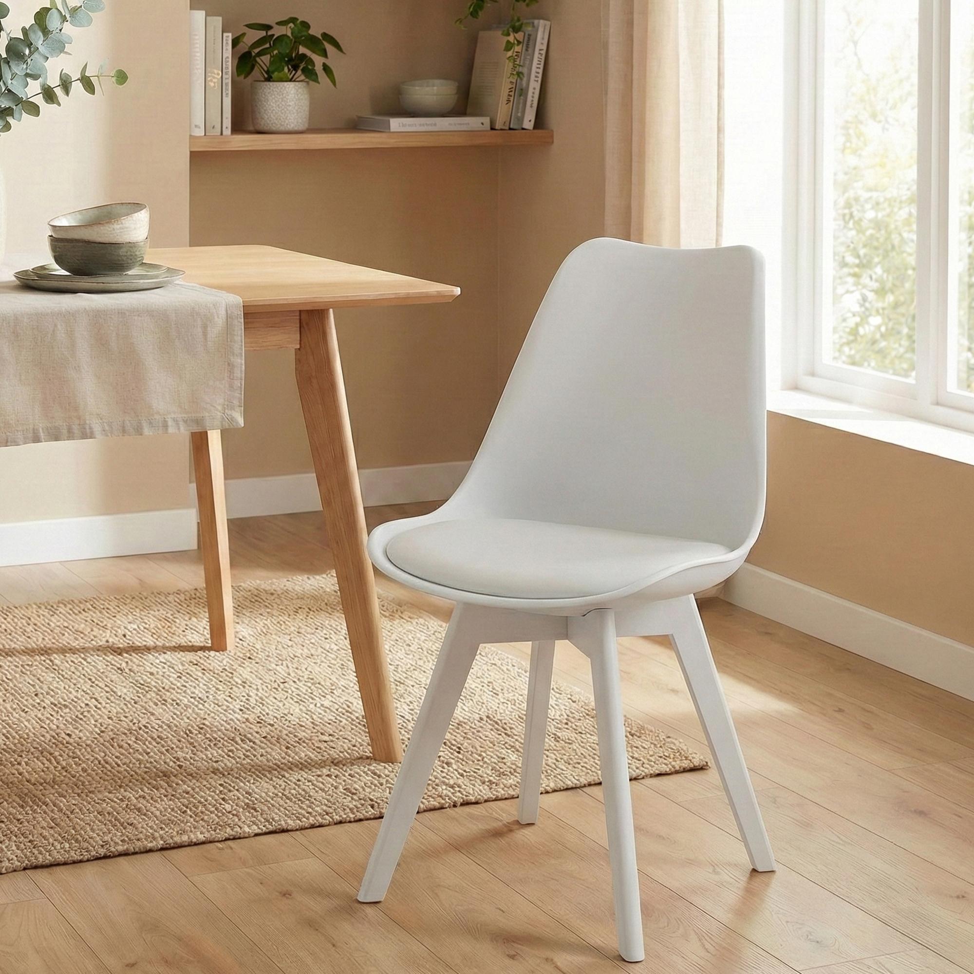 Silla de comedor Linares elegante, cómoda y fácil de limpiar Ideal para tu hogar
