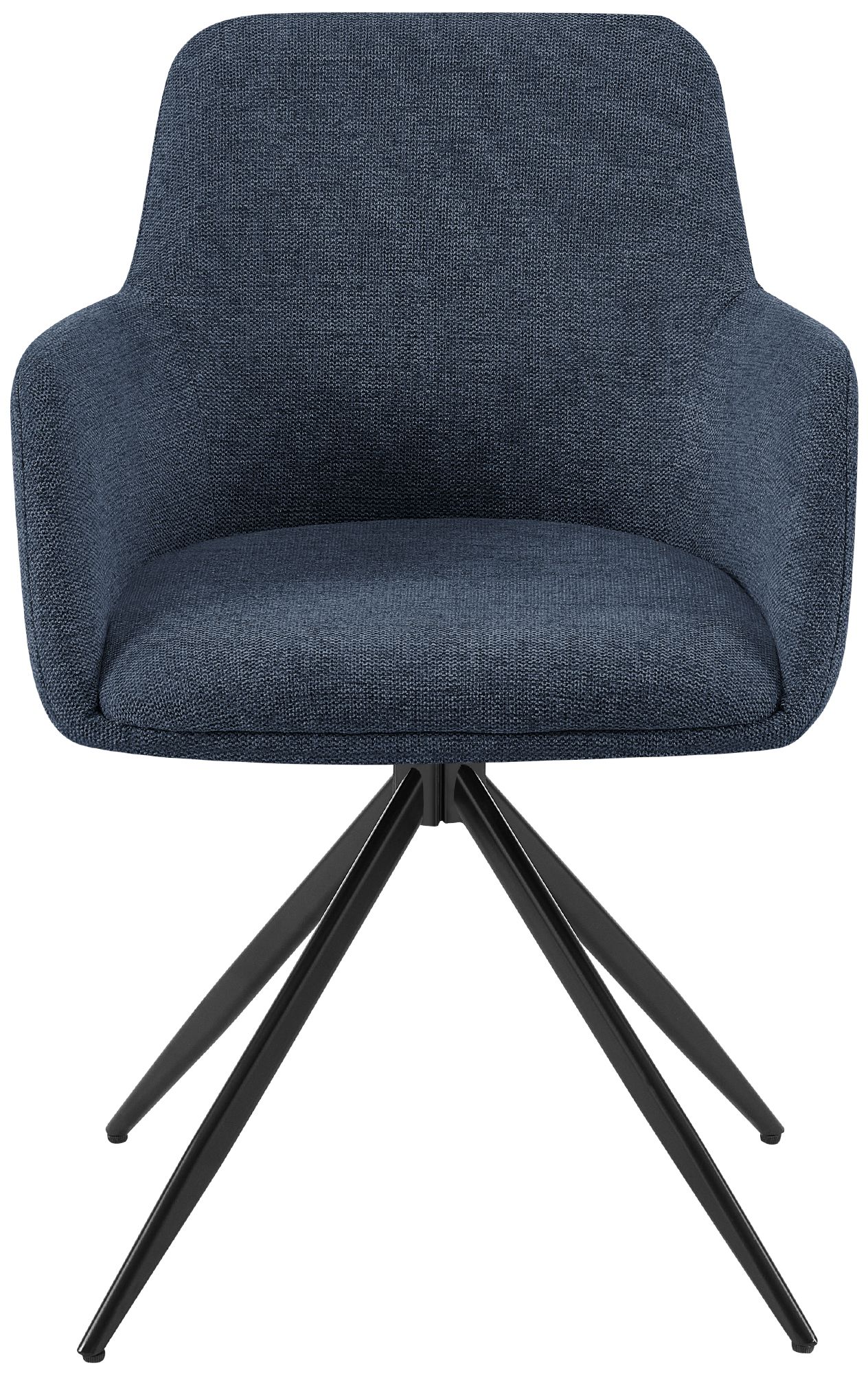 Silla de comedor Olema tapizada en tela