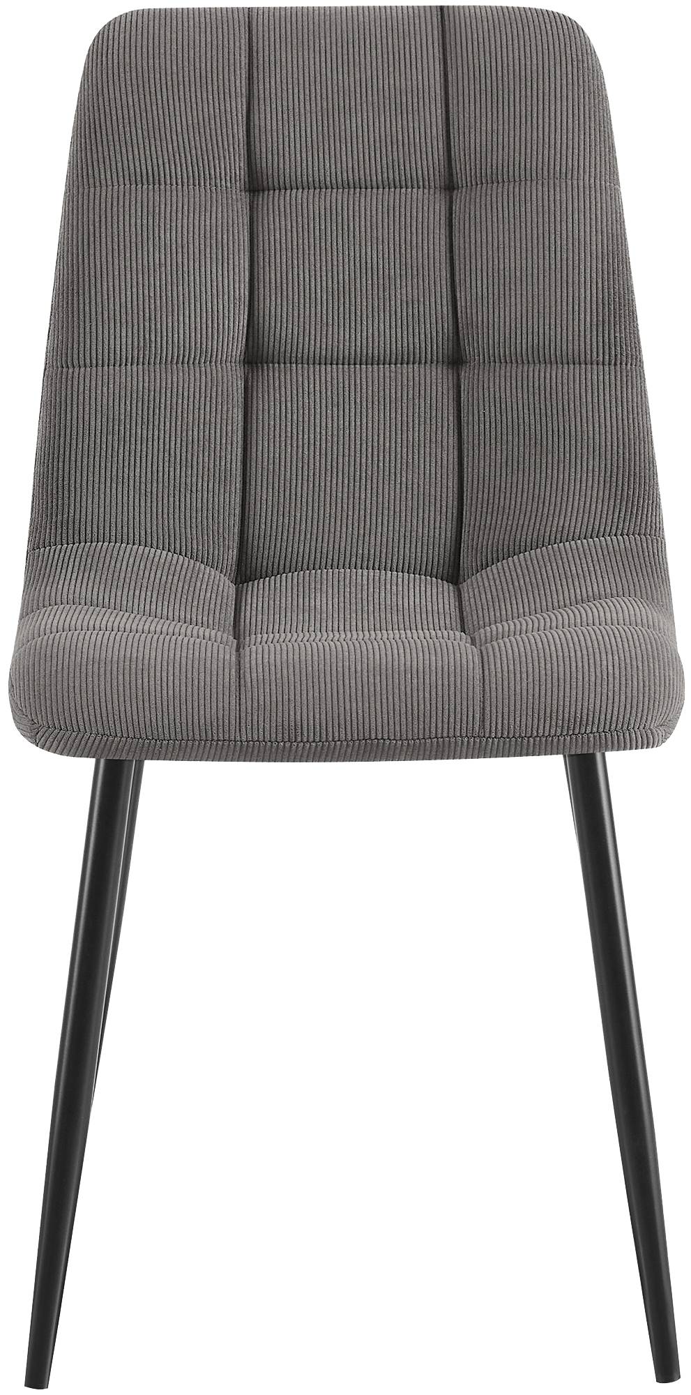 Set de 2 sillas de comedor Antibes de pana