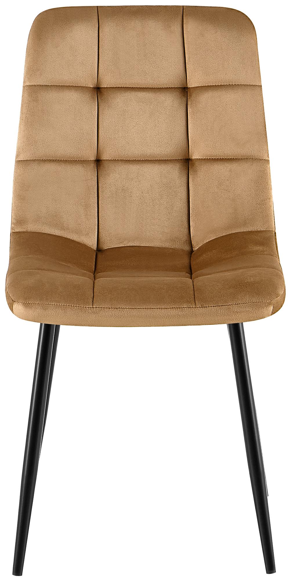 Silla de comedor Antibes tapizada en terciopelo