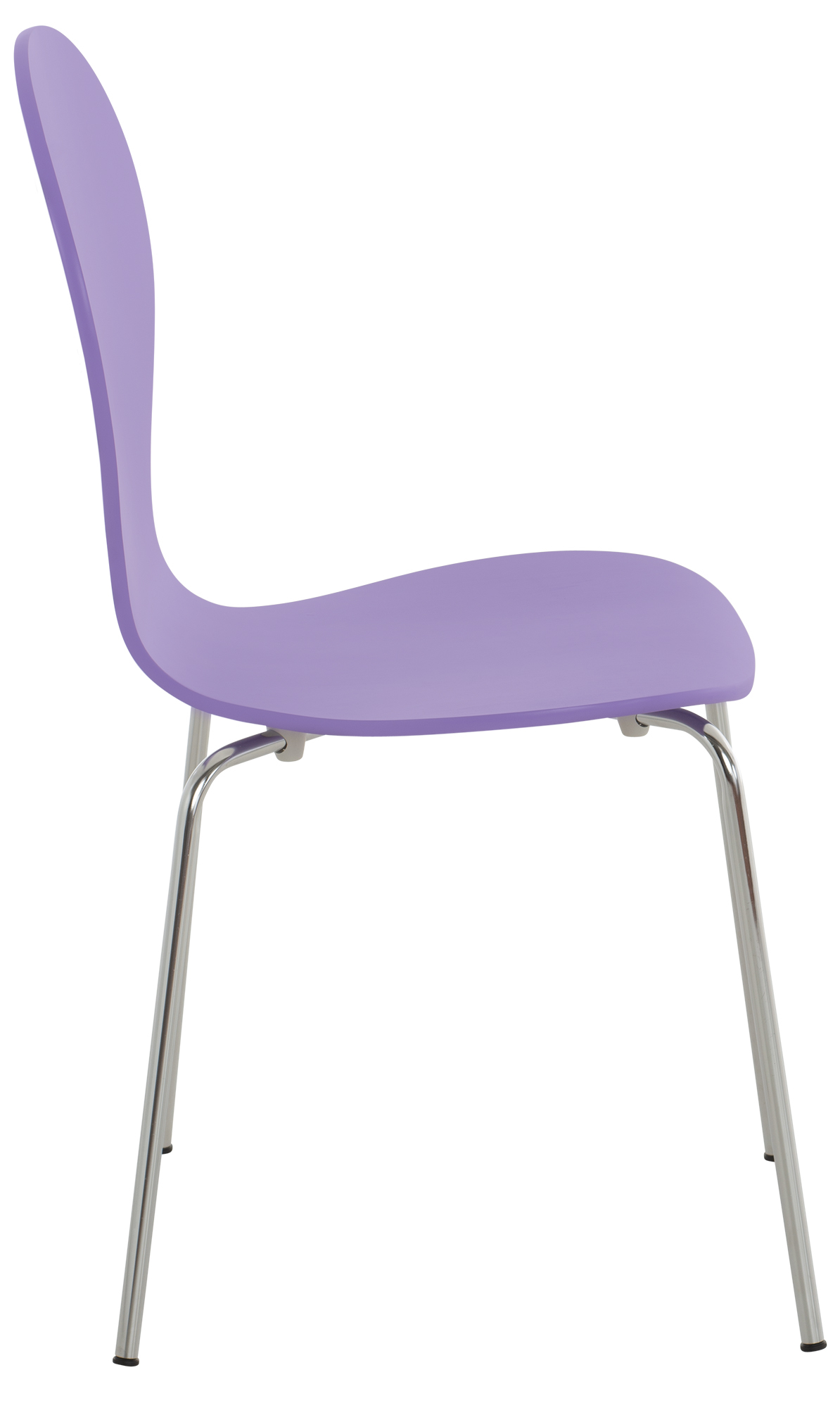 Set De 2 Sillas De Comedor Apilable Diego Lila