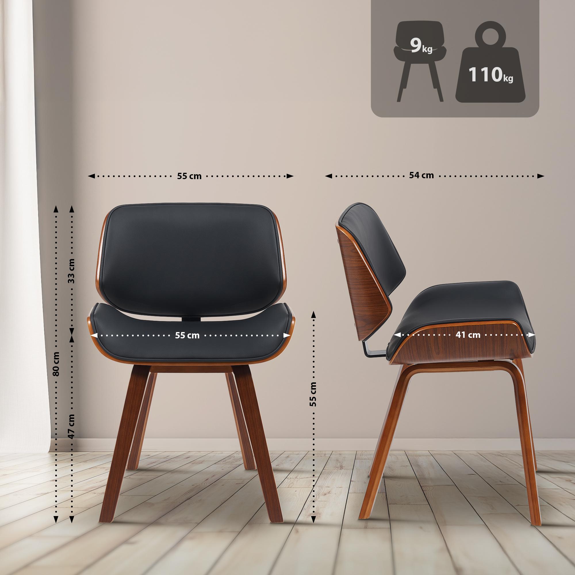 Silla de comedor Beverley polipiel
