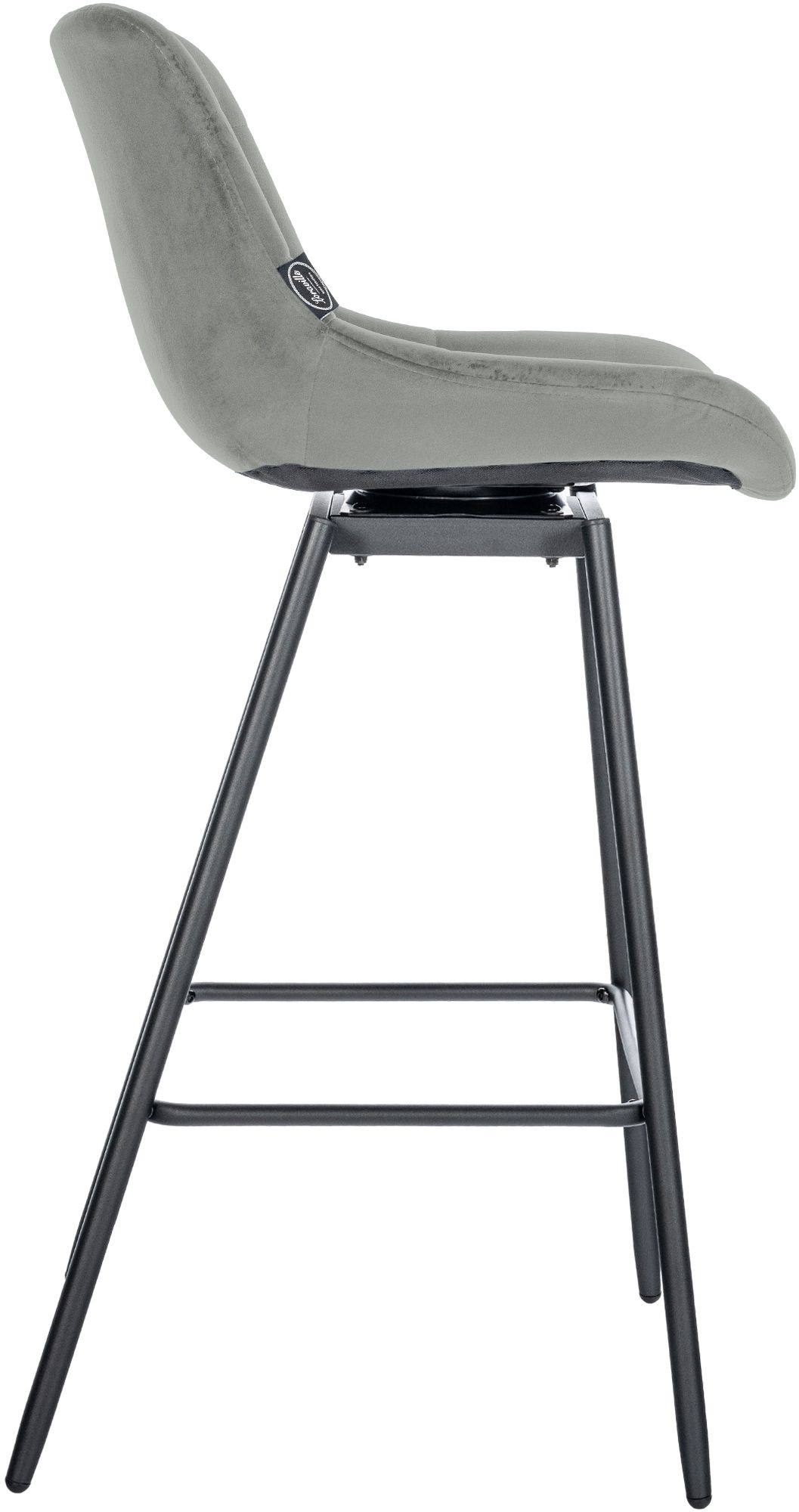 Taburete de Bar Weston Giratorio 180 grados | Taburete Alto con Respaldo y Asiento Acolchado