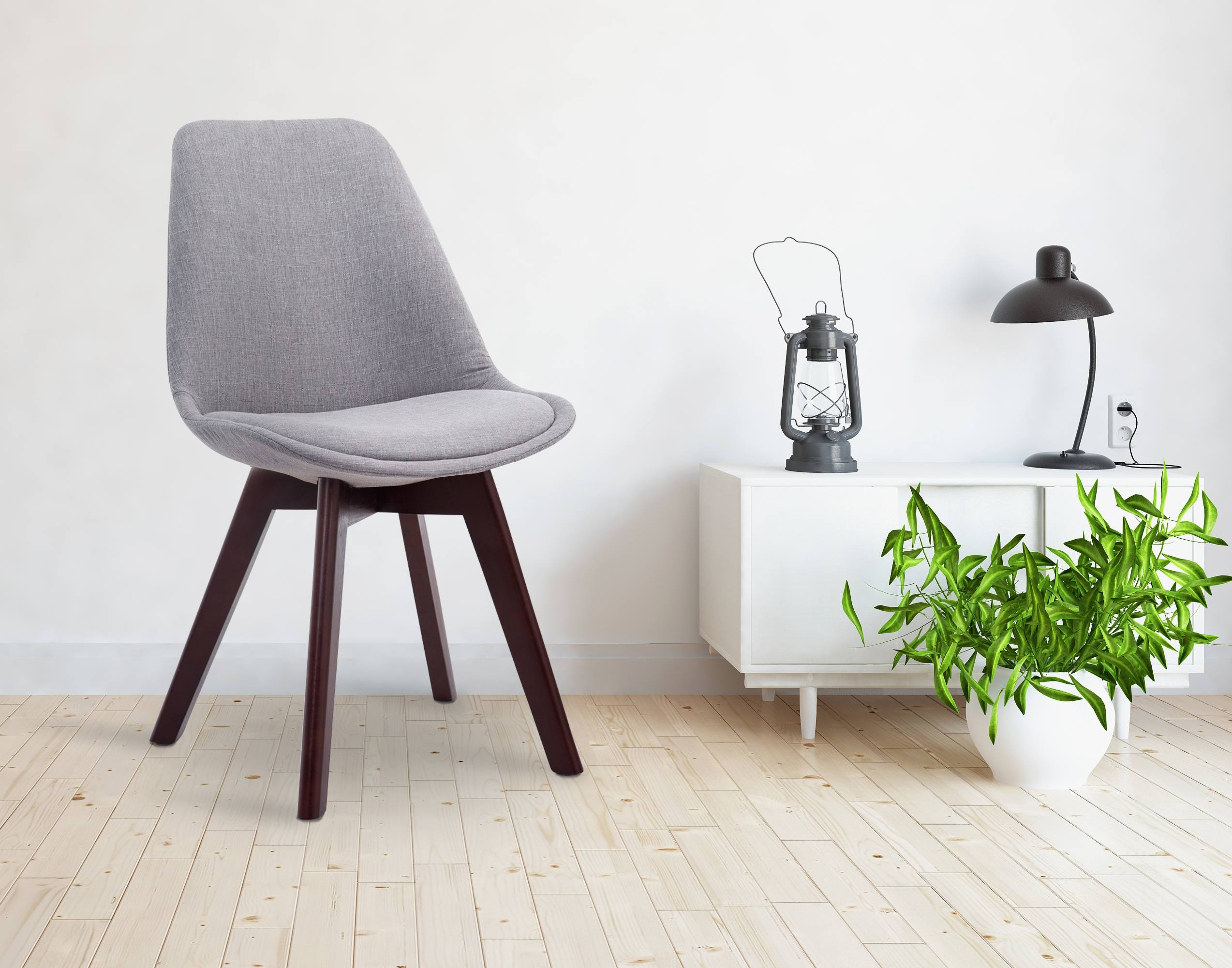 Silla De Comedor Borneo V2 En Tela