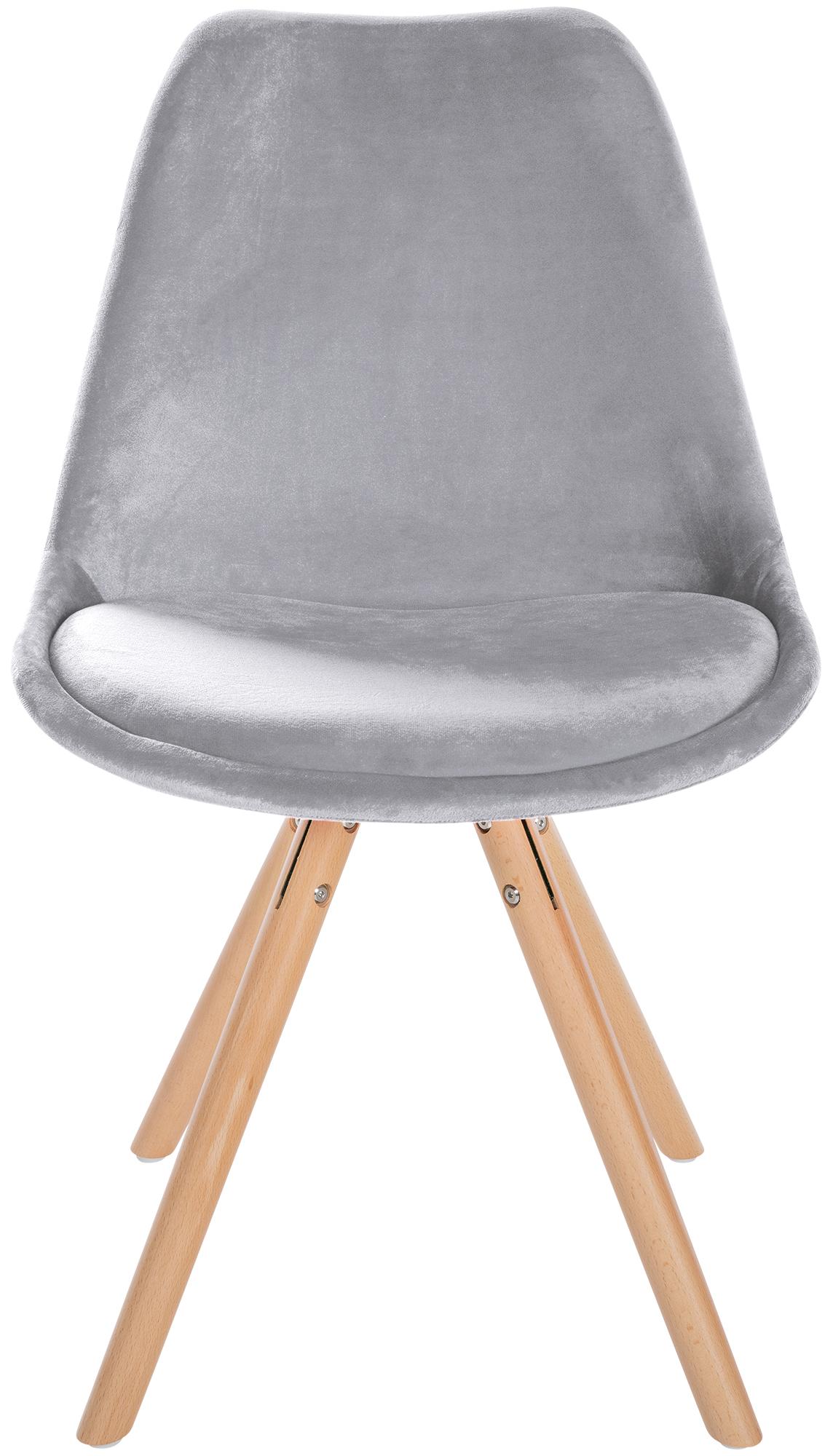 Pack de 4 sillas de salón Sofia en terciopelo