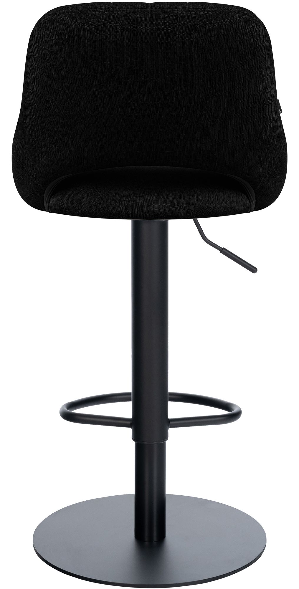 Taburete de bar Milet negro con base extra pesada