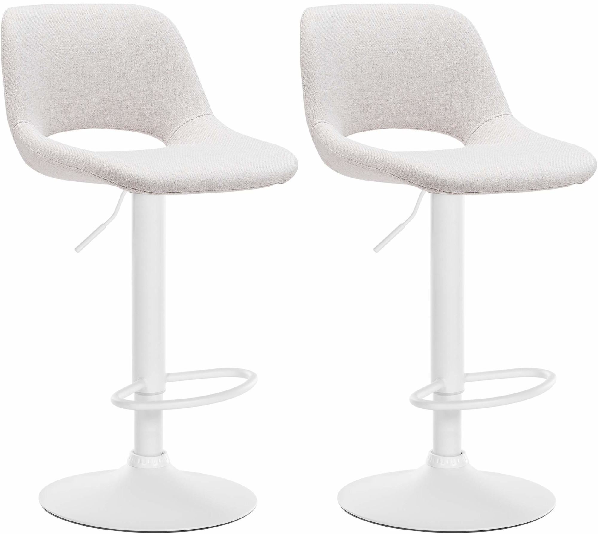 Set de 2 Taburetes de bar en tela
