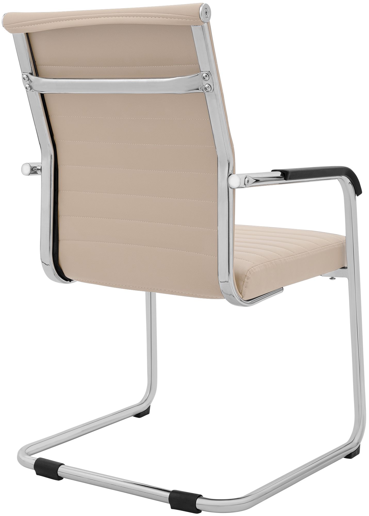 Silla cantilever Hakon en imitación de cuero elegante y cómoda para tu comedor o oficina