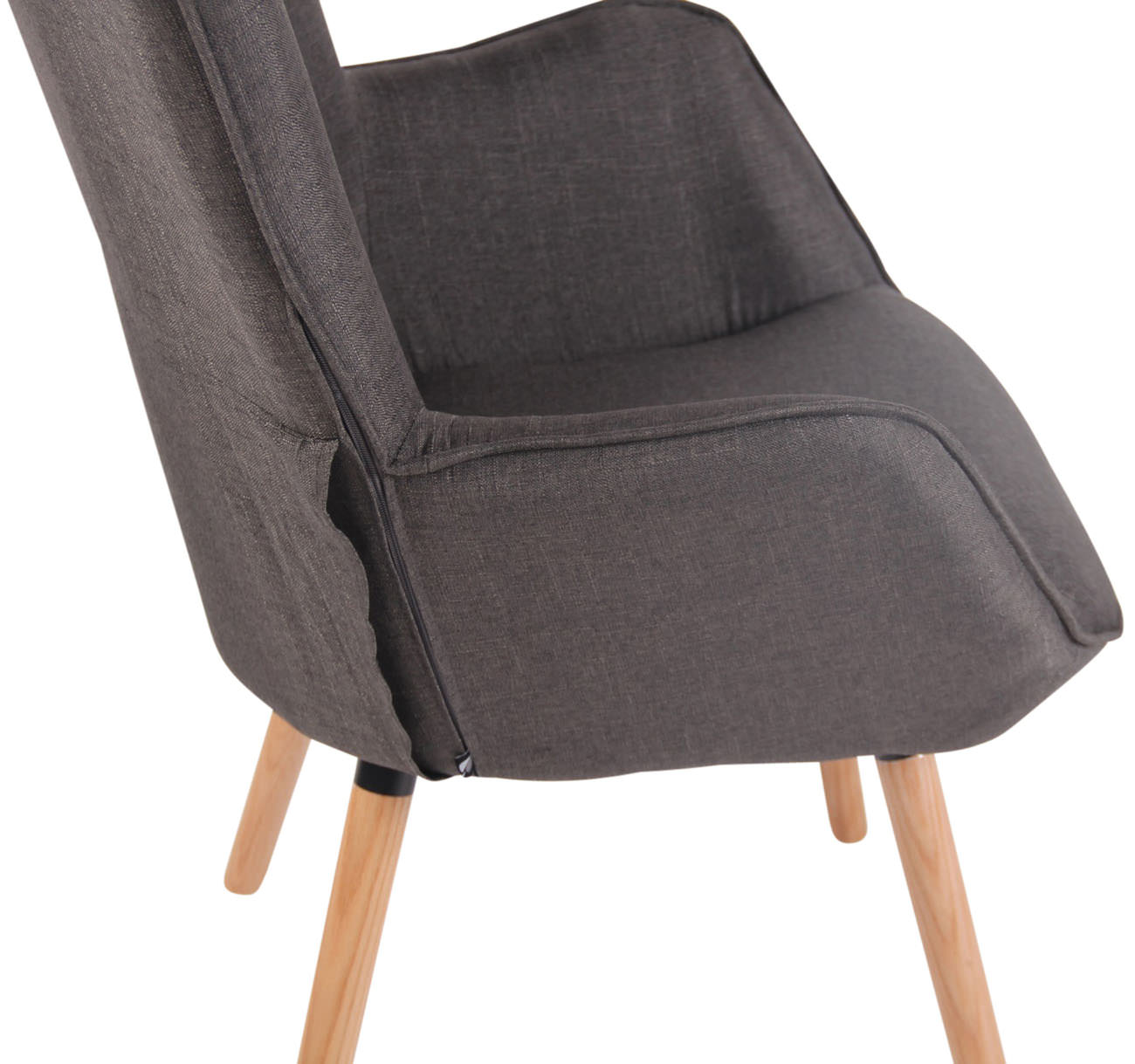 Sillón Nórdico Ashford Tapizado En Tela