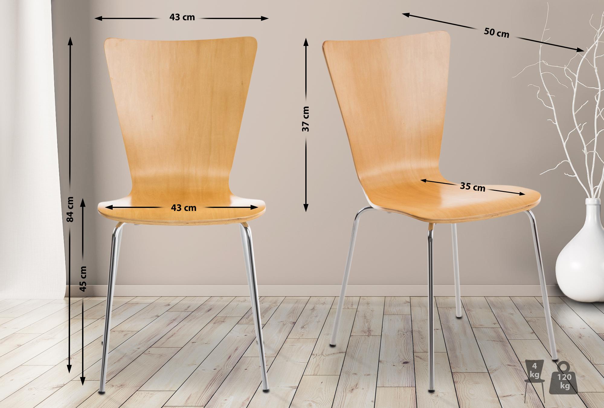 Silla Apilable Aaron Natural